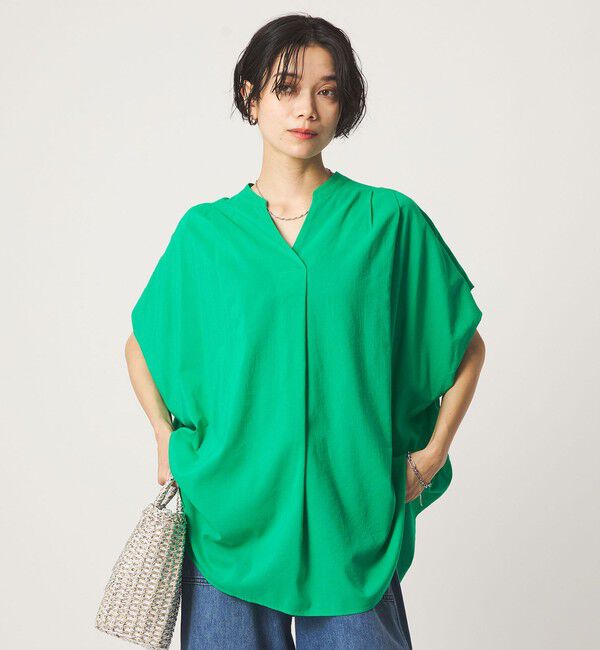 UNITED ARROWS green label relaxing「［size SHORTあり］ショルダー タック スキッパー ブラウス」|シャツ・ブラウス|KELLY