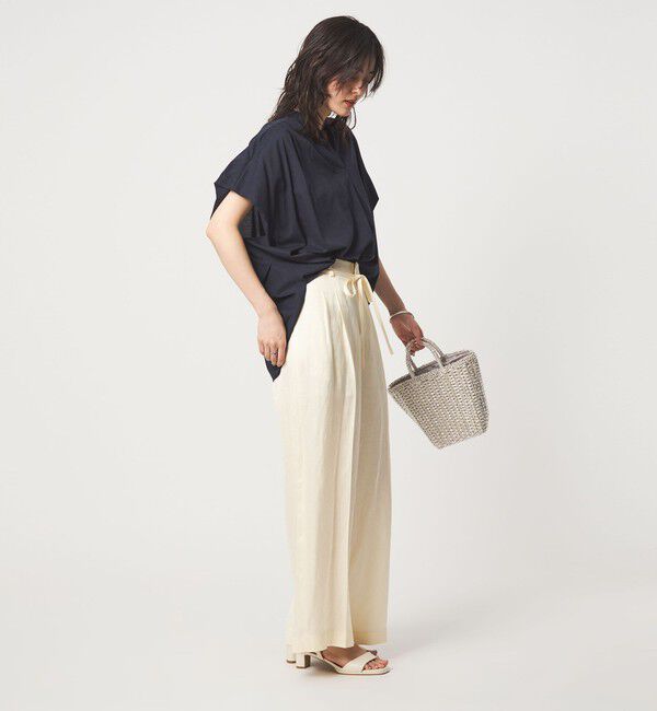 UNITED ARROWS green label relaxing「［size SHORTあり］ショルダー タック スキッパー ブラウス」|シャツ・ブラウス|