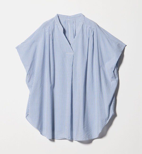 UNITED ARROWS green label relaxing「［size SHORTあり］ショルダー タック スキッパー ブラウス」|シャツ・ブラウス|
