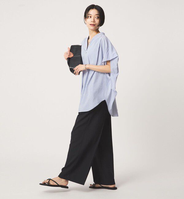 UNITED ARROWS green label relaxing「［size SHORTあり］ショルダー タック スキッパー ブラウス」|シャツ・ブラウス|