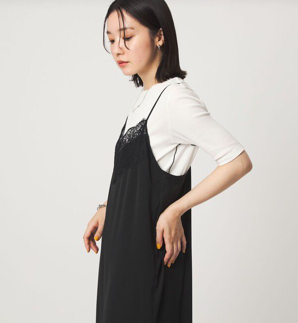 UNITED ARROWS green label relaxing「【WEB限定】＜at ease＞シアーテレコ バイカラー カットソー」|Tシャツ・カットソー|