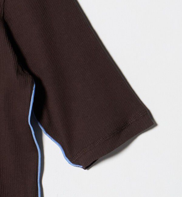 UNITED ARROWS green label relaxing「【WEB限定】＜at ease＞シアーテレコ バイカラー カットソー」|Tシャツ・カットソー|