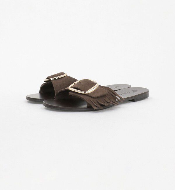 EMMEL REFINES「＜NICOLAS LAINAS＞フリンジバックル フラット サンダル＜ Select by EMMEL REFINES ＞」|サンダル|