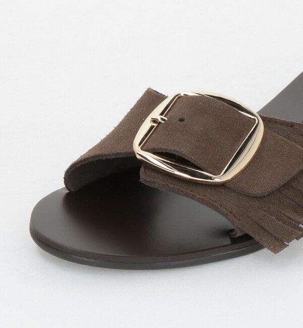 EMMEL REFINES「＜NICOLAS LAINAS＞フリンジバックル フラット サンダル＜ Select by EMMEL REFINES ＞」|サンダル|
