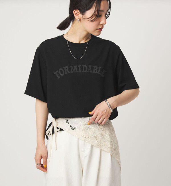 UNITED ARROWS green label relaxing「【WEB限定】＜at ease＞ジョーゼット プリント カットソー  吸水速乾」|Tシャツ・カットソー|