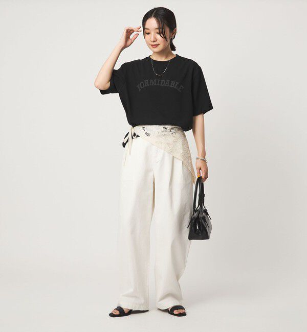 UNITED ARROWS green label relaxing「【WEB限定】＜at ease＞ジョーゼット プリント カットソー  吸水速乾」|Tシャツ・カットソー|