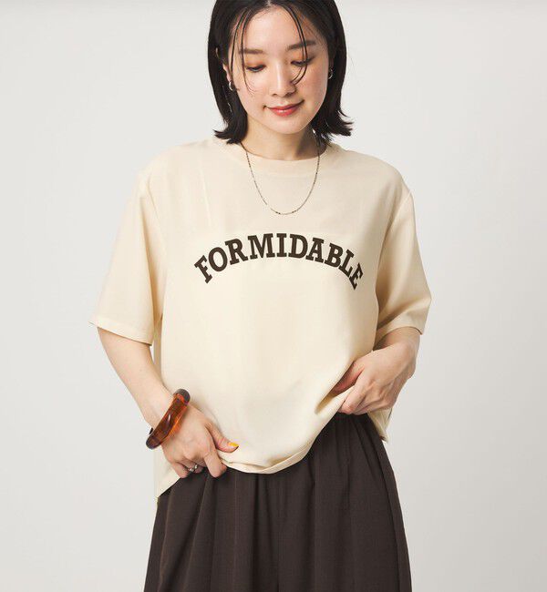 UNITED ARROWS green label relaxing「【WEB限定】＜at ease＞ジョーゼット プリント カットソー  吸水速乾」|Tシャツ・カットソー|