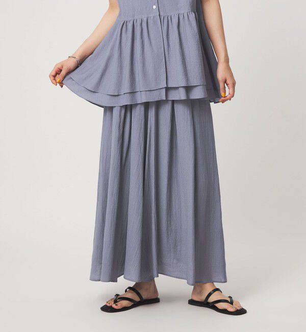 UNITED ARROWS green label relaxing「【WEB限定】＜at ease＞ボイル キュロット パンツ」|キュロット|COBALT