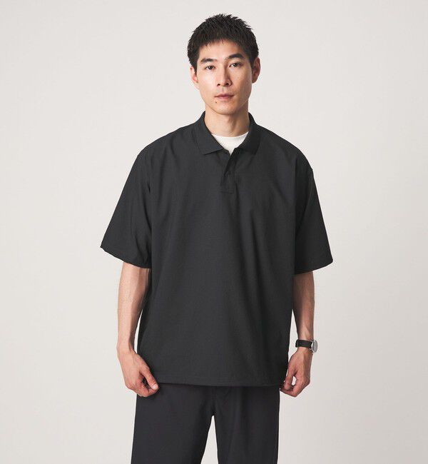 UNITED ARROWS green label relaxing「Dot Air ドローコード 半袖 ポロシャツ -ストレッチ-」|ポロシャツ|