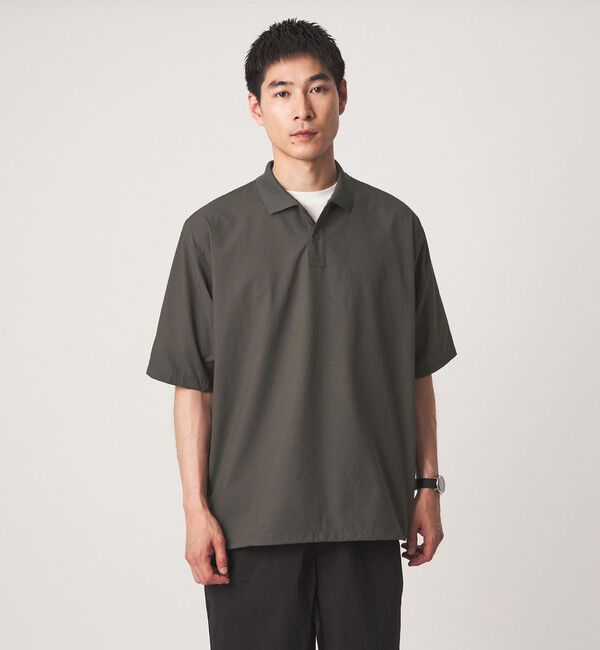 UNITED ARROWS green label relaxing「Dot Air ドローコード 半袖 ポロシャツ -ストレッチ-」|ポロシャツ|