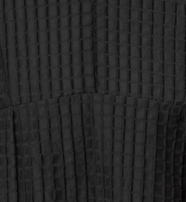 UNITED ARROWS green label relaxing「シアー チェック フレンチスリーブ ワンピース」|ワンピース|