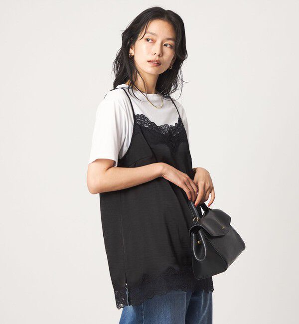 UNITED ARROWS green label relaxing「【WEB限定】＜at ease＞レースキャミ &times; Tシャツ セット」|Tシャツ・カットソー|