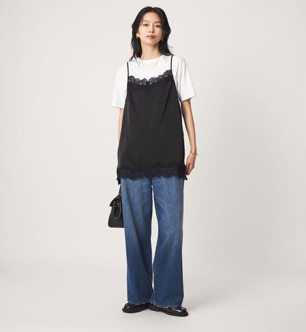 UNITED ARROWS green label relaxing「【WEB限定】＜at ease＞レースキャミ &times; Tシャツ セット」|Tシャツ・カットソー|