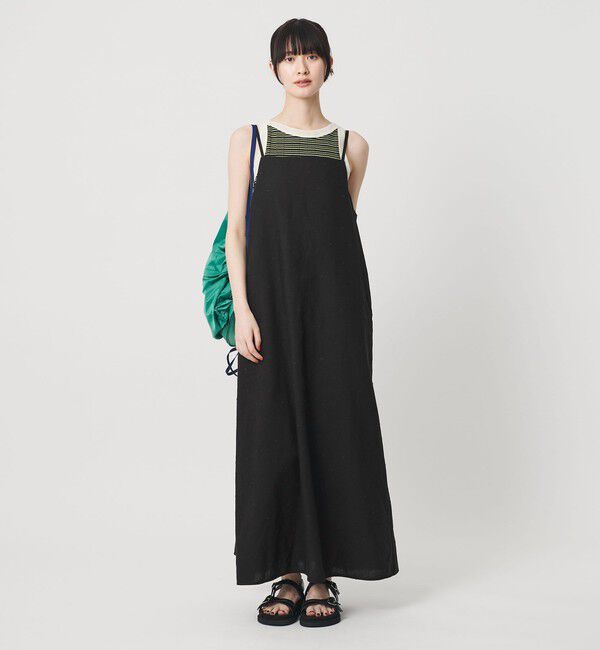 BEAUTY&YOUTH UNITED ARROWS「麻ブレンド ドット キャミワンピース」|ワンピース|
