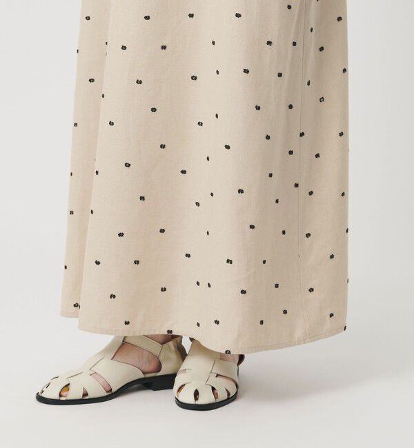 BEAUTY&YOUTH UNITED ARROWS「麻ブレンド ドット キャミワンピース」|ワンピース|