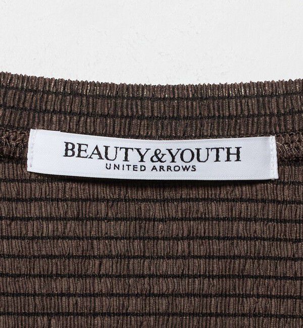 BEAUTY&YOUTH UNITED ARROWS「シャーリング コンパクト ボーダー Tシャツ」|Tシャツ・カットソー|