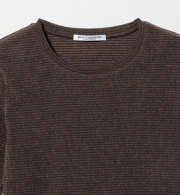 BEAUTY&YOUTH UNITED ARROWS「シャーリング コンパクト ボーダー Tシャツ」|Tシャツ・カットソー|