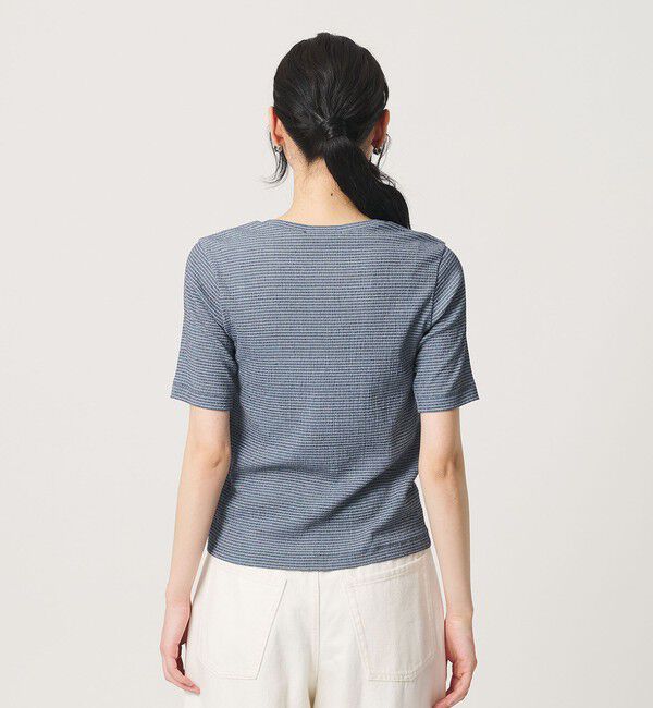 BEAUTY&YOUTH UNITED ARROWS「シャーリング コンパクト ボーダー Tシャツ」|Tシャツ・カットソー|