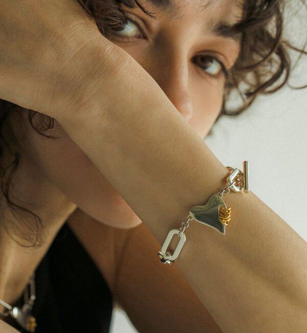 BEAUTY&YOUTH UNITED ARROWS「＜LAPUIS＞Coil Heart ブレスレット」|ブレスレット・バングル|