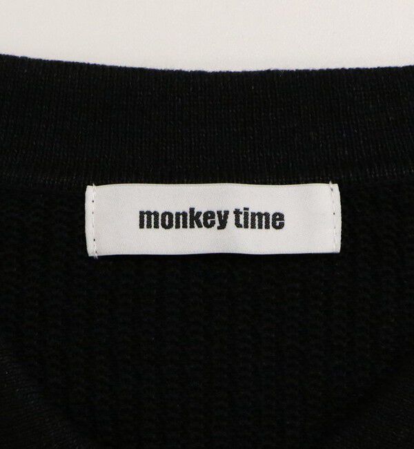 MONKEY TIME「リネンミックス シアー スキッパー ポロシャツ」|ニット・セーター|