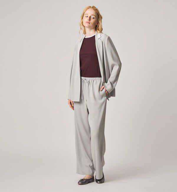 STEVEN ALAN「＜Steven Alan＞バックサテン ジョーゼット イージーパンツ」|スラックス|