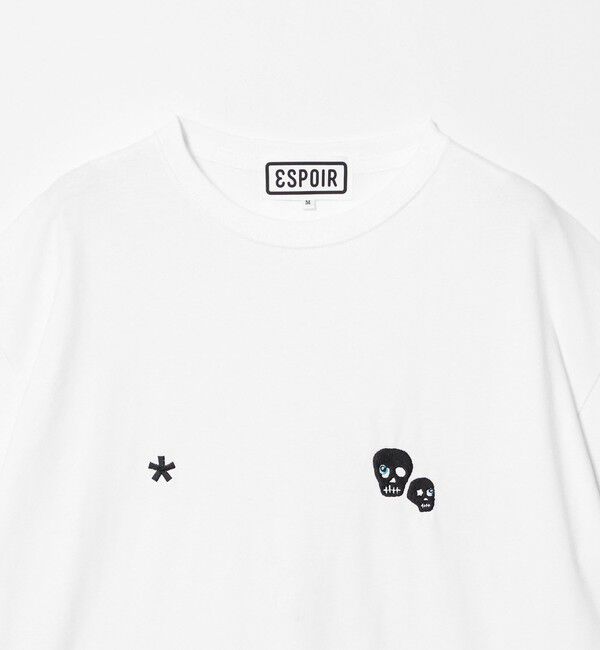 BEAUTY&YOUTH UNITED ARROWS「＜ESPOIR＞Skull EMB Tシャツ」|Tシャツ・カットソー|