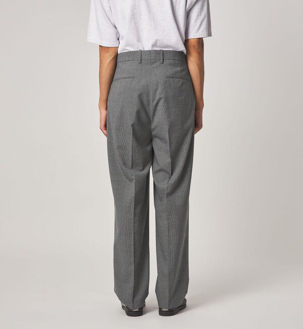 STEVEN ALAN「＜Steven Alan＞ TW ハウンドトゥース チェック イン ツープリーツ ドレス トラウザーズ II」|スラックス|