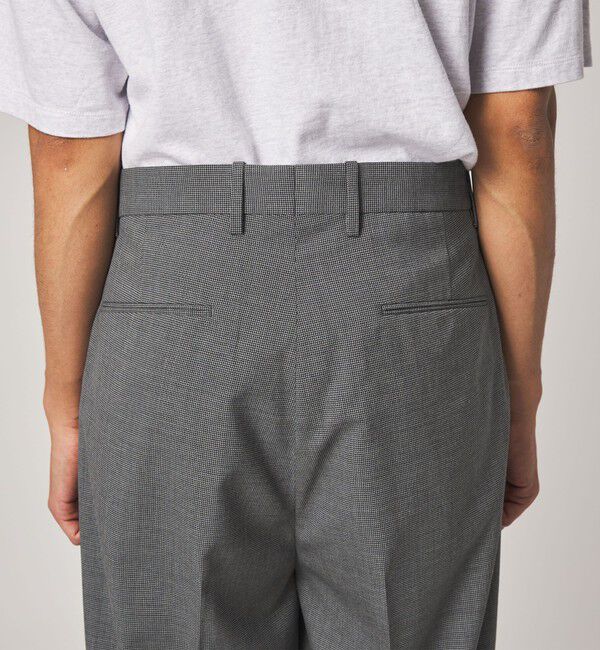 STEVEN ALAN「＜Steven Alan＞ TW ハウンドトゥース チェック イン ツープリーツ ドレス トラウザーズ II」|スラックス|
