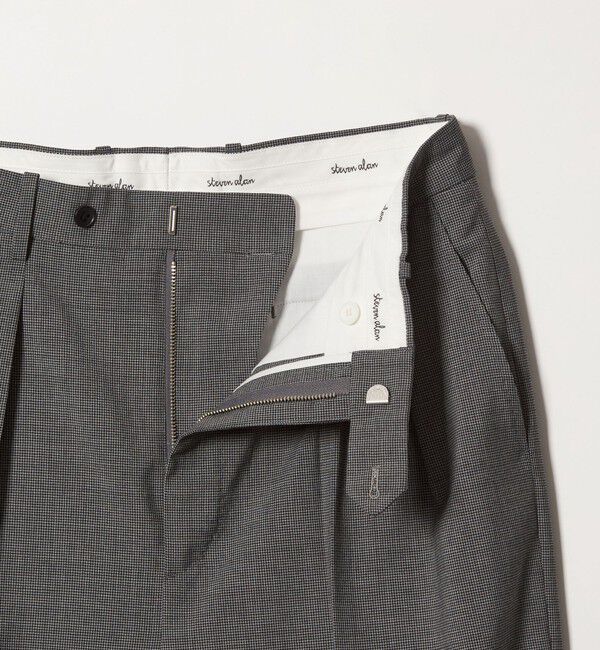 STEVEN ALAN「＜Steven Alan＞ TW ハウンドトゥース チェック イン ツープリーツ ドレス トラウザーズ II」|スラックス|