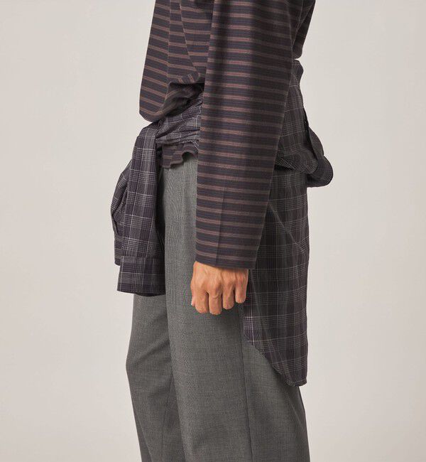 STEVEN ALAN「＜Steven Alan＞ TW ハウンドトゥース チェック イン ツープリーツ ドレス トラウザーズ II」|スラックス|