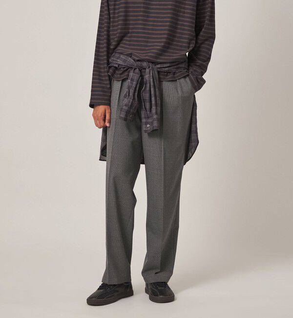 STEVEN ALAN「＜Steven Alan＞ TW ハウンドトゥース チェック イン ツープリーツ ドレス トラウザーズ II」|スラックス|