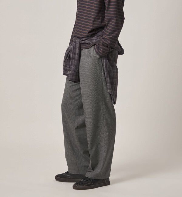 STEVEN ALAN「＜Steven Alan＞ TW ハウンドトゥース チェック イン ツープリーツ ドレス トラウザーズ II」|スラックス|