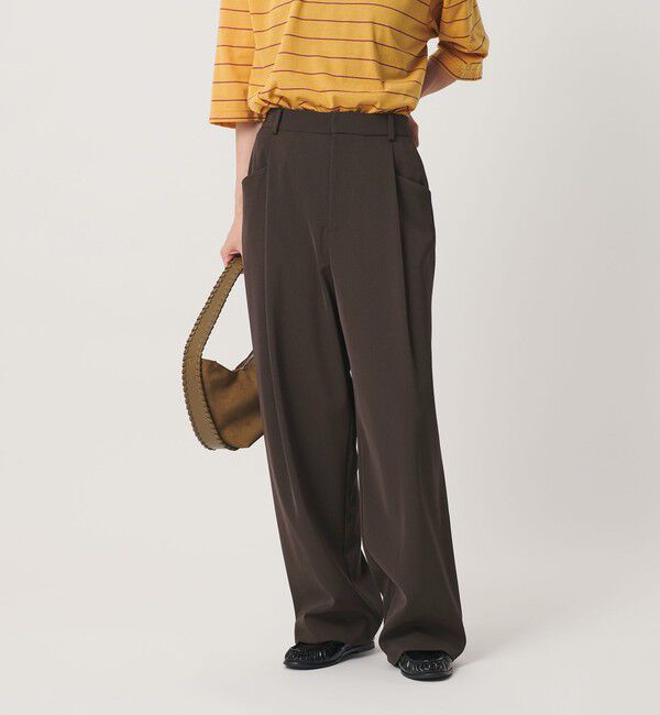 BEAUTY&YOUTH UNITED ARROWS「ポリエステルブレンド バックゴム ワイドパンツ ウォッシャブル 吸水速乾 防シワ」|その他|