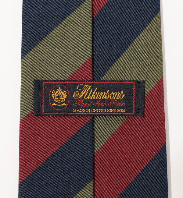 TOMORROWLAND GOODS「Atkinsons アイリッシュポプリン レジメンタルストライプネクタイ」|ネクタイ・蝶ネクタイ|