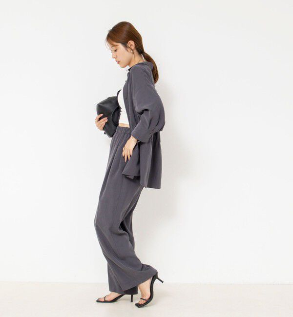 NOLLEY'S「【WEB＆一部店舗限定】ウォッシャブルサンドウォッシュイージーワイドパンツ」|その他|