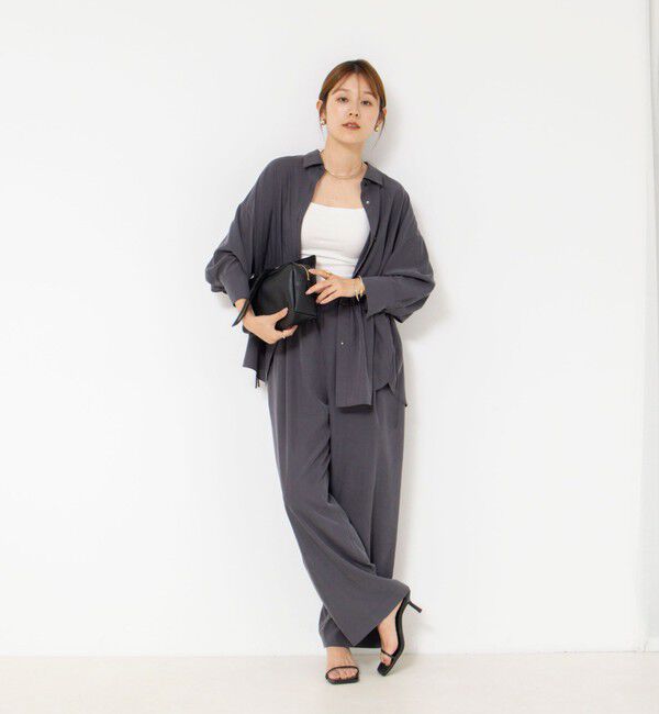 NOLLEY'S「【WEB＆一部店舗限定】ウォッシャブルサンドウォッシュイージーワイドパンツ」|その他|
