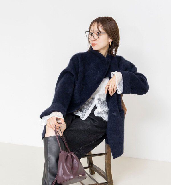 NOLLEY'S「【WEB＆一部店舗限定カラーアイテム】ウォッシャブルレースシャツブラウス」|シャツ・ブラウス|
