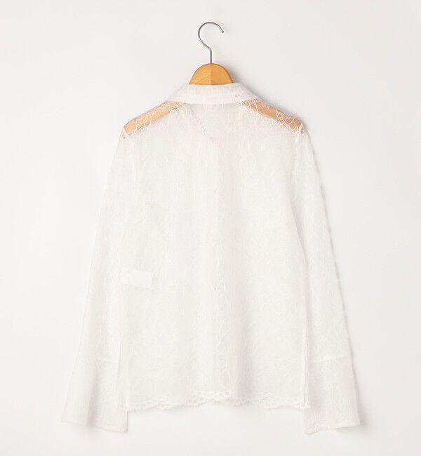 NOLLEY'S「【WEB＆一部店舗限定カラーアイテム】ウォッシャブルレースシャツブラウス」|シャツ・ブラウス|