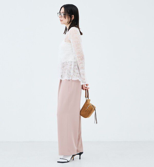 NOLLEY'S「【WEB＆一部店舗限定カラーアイテム】ウォッシャブルレースシャツブラウス」|シャツ・ブラウス|