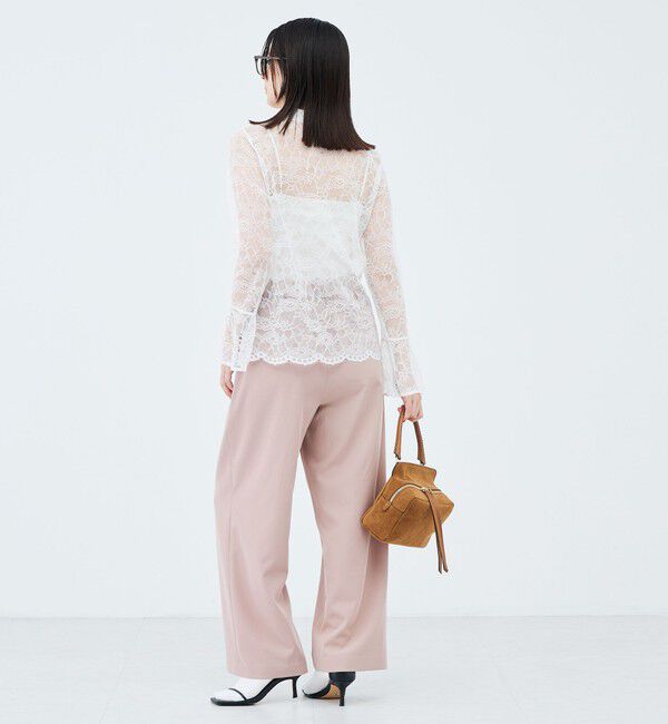 NOLLEY'S「【WEB＆一部店舗限定カラーアイテム】ウォッシャブルレースシャツブラウス」|シャツ・ブラウス|