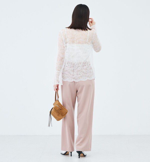 NOLLEY'S「【WEB＆一部店舗限定カラーアイテム】ウォッシャブルレースシャツブラウス」|シャツ・ブラウス|
