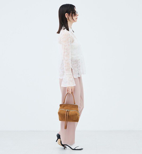 NOLLEY'S「【WEB＆一部店舗限定カラーアイテム】ウォッシャブルレースシャツブラウス」|シャツ・ブラウス|