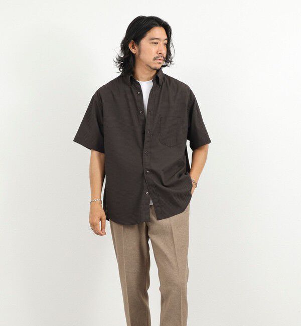 NOLLEY'S goodman「DotAir ドットエアー半袖B.D. ボタンダウンシャツ 通気性/UVカット 26SS」|シャツ・ブラウス|