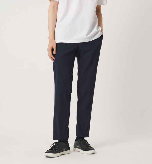 UNITED ARROWS「ライトサッカー ノープリーツ テーパードパンツ UA COZY ウォッシャブル 2WAYストレッチ」|スラックス|