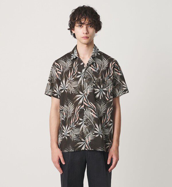 UNITED ARROWS「【別注】＜GUY ROVER＞リーフプリント ショートスリーブ オープンカラーシャツ」|シャツ・ブラウス|