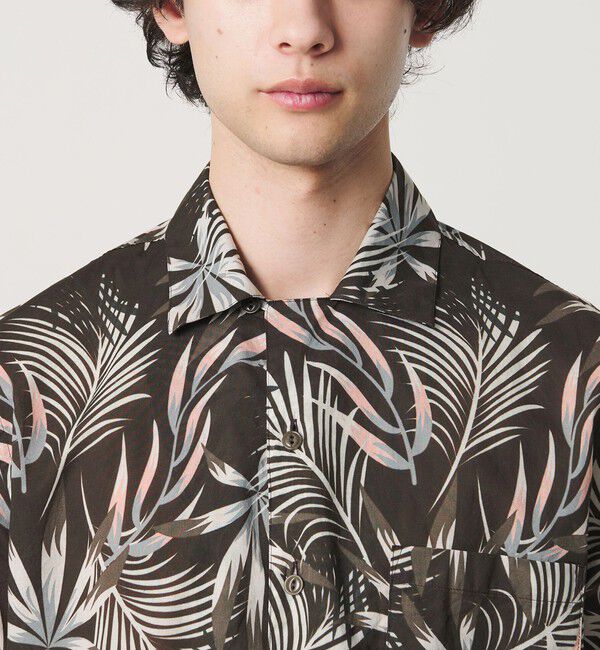 UNITED ARROWS「【別注】＜GUY ROVER＞リーフプリント ショートスリーブ オープンカラーシャツ」|シャツ・ブラウス|