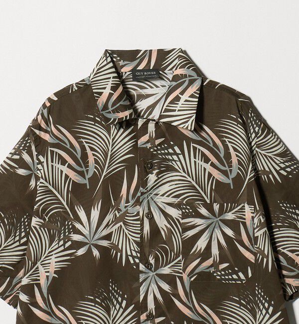 UNITED ARROWS「【別注】＜GUY ROVER＞リーフプリント ショートスリーブ オープンカラーシャツ」|シャツ・ブラウス|