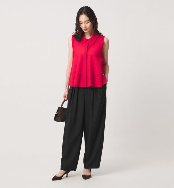 UNITED ARROWS「タック ビッグ ワイドパンツ」|スラックス|