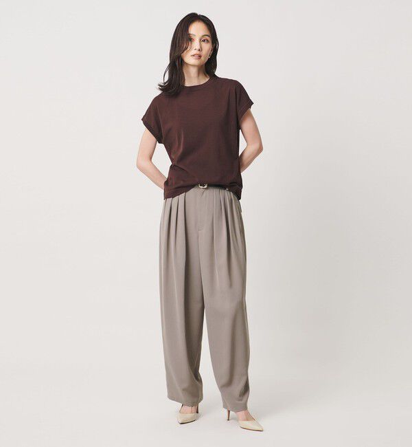 UNITED ARROWS「タック ビッグ ワイドパンツ」|スラックス|