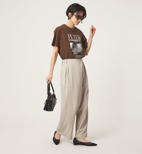 UNITED ARROWS green label relaxing「ラップ ワイド パンツ」|その他|